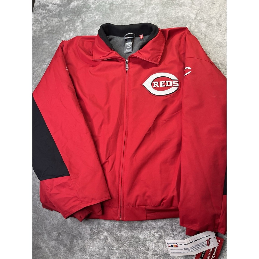 Majestic Cincinnati Reds MLB Authentic Collection Therma Base Jacket Large
